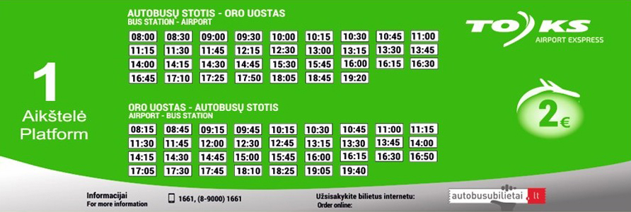 Расписание маршруток Вильнюс